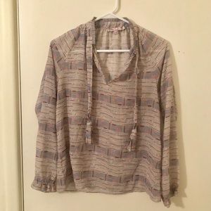 Calypso St. Barth | Geometric Pastel Tunic Size XS